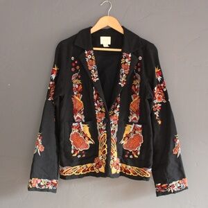 Embroidered cotton jacket